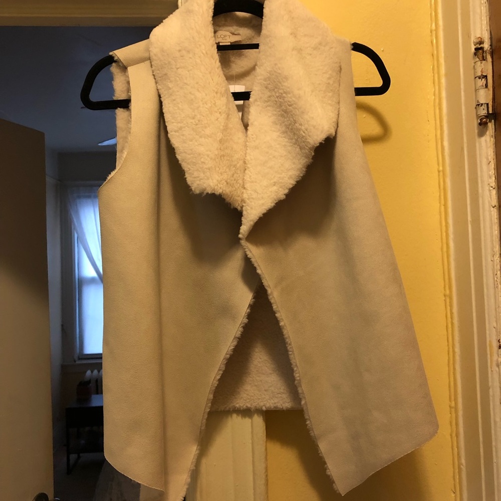 Loft Suede/Faux Fur Winter Vest